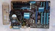 Коплект Intel Q9650, материнка ASUS P5P41T/USB3, DDR3 1866MHz 8gb(2x4)