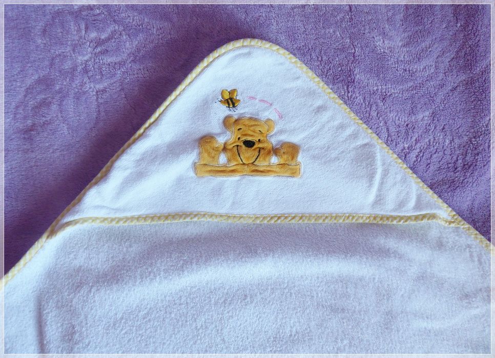 Recznik z kapturem 75x75 cm.