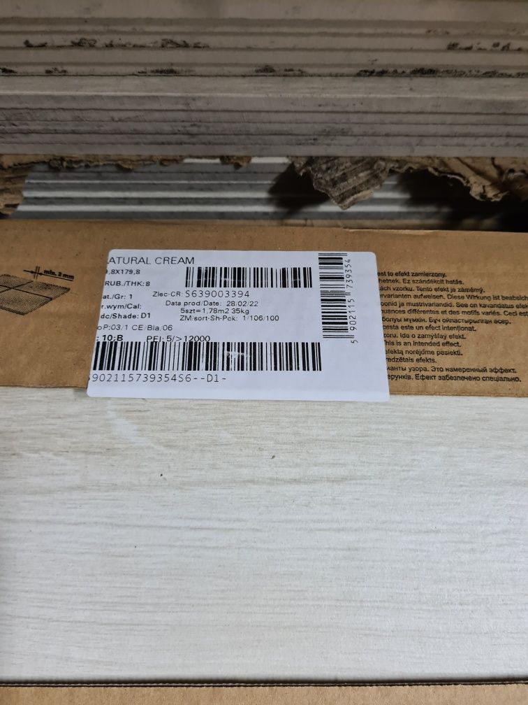 Gres Opoczno Grand Wood Natural Cream Mat 19.8x179.8