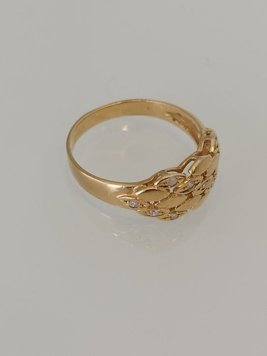 Anel em ouro de 19,2kt