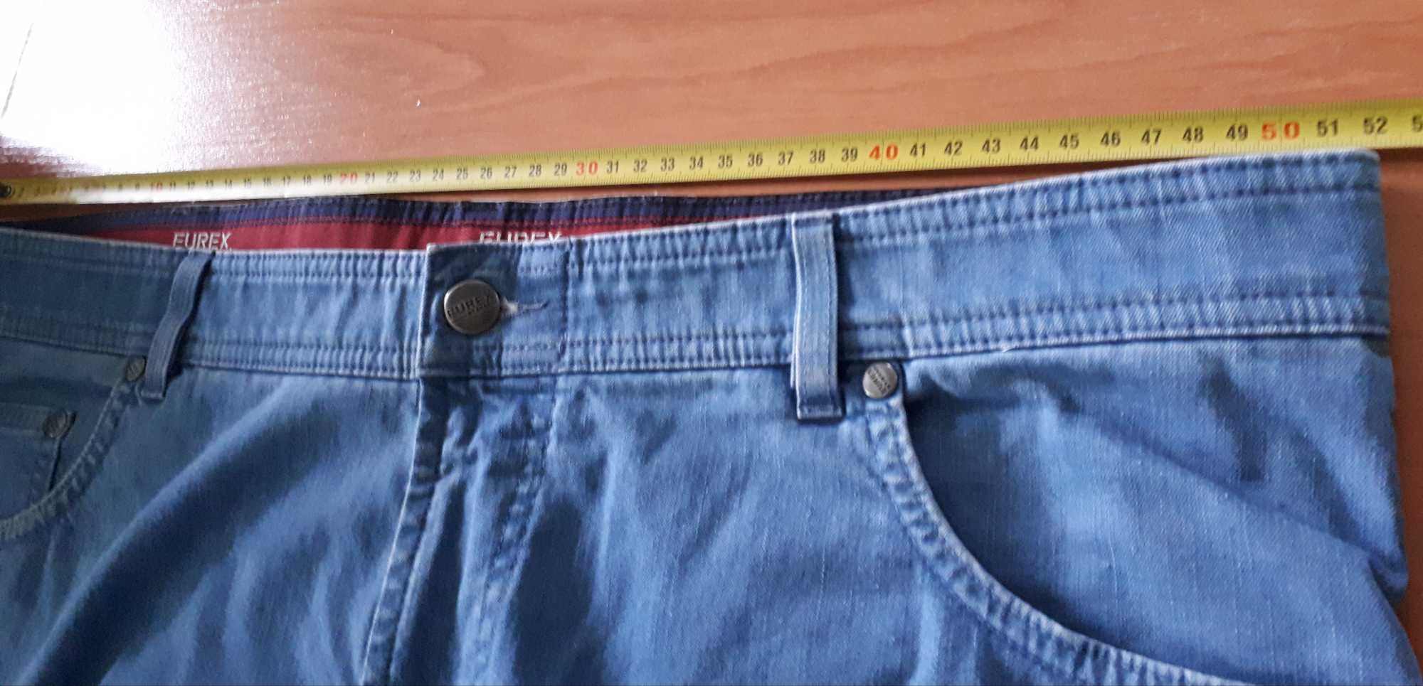 Spodnie męskie jeans duży rozmiar, pas 104