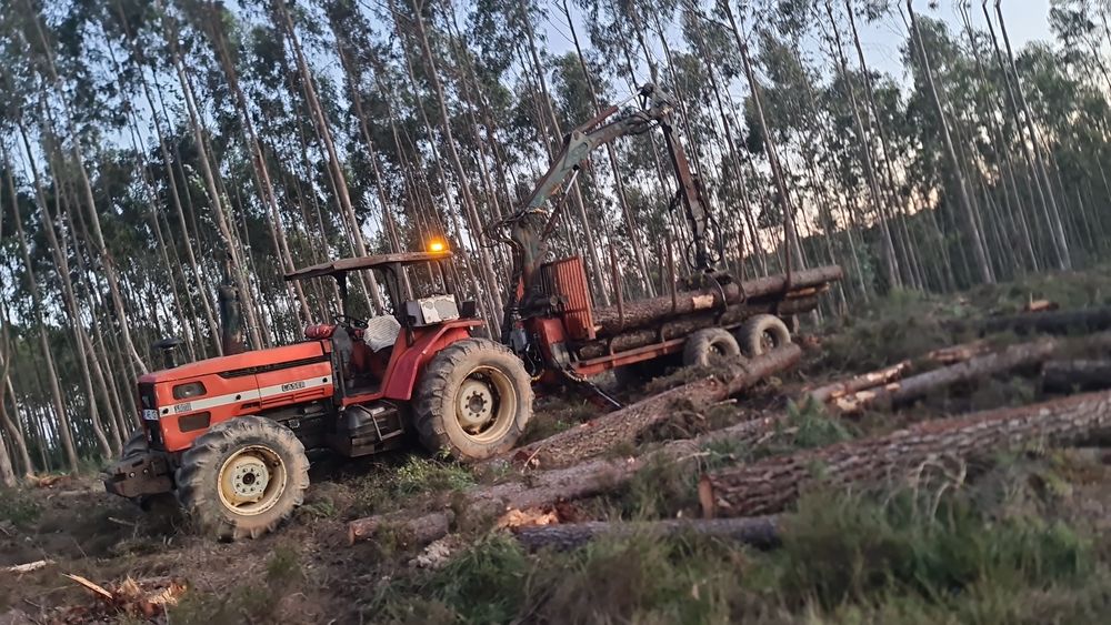 Trator florestal same 110 reboque costa 10ton