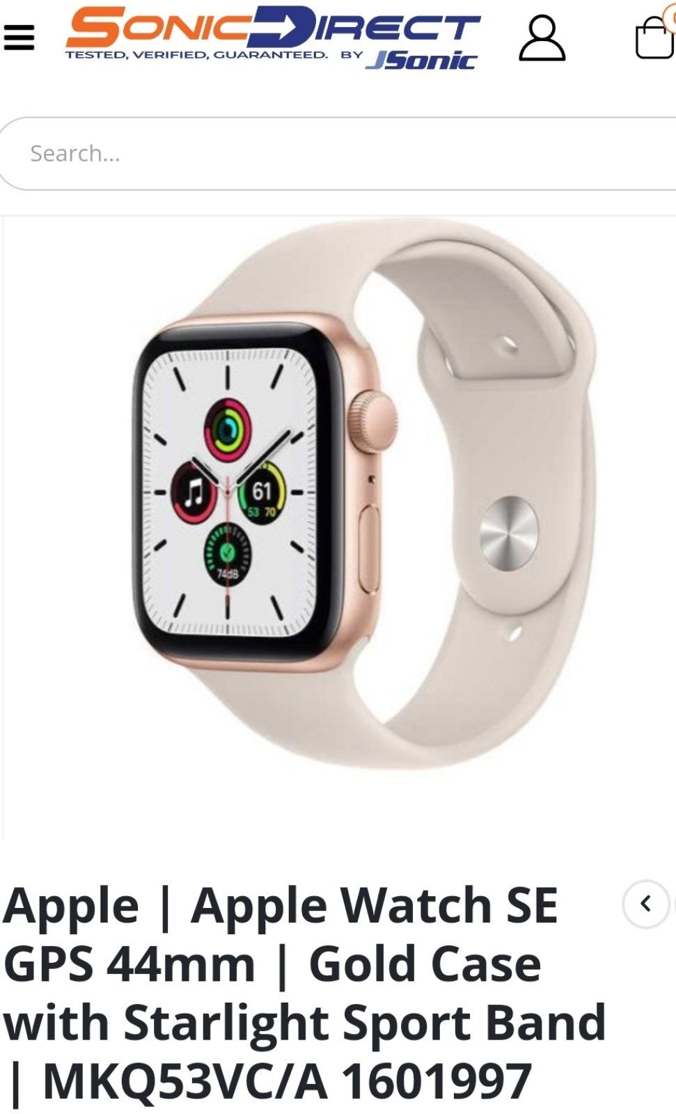 Apple watch se MKQ53VC/A