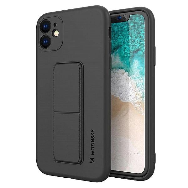 Wozinsky Kickstand Case elastyczne silikonowe etui z podstawką Samsung