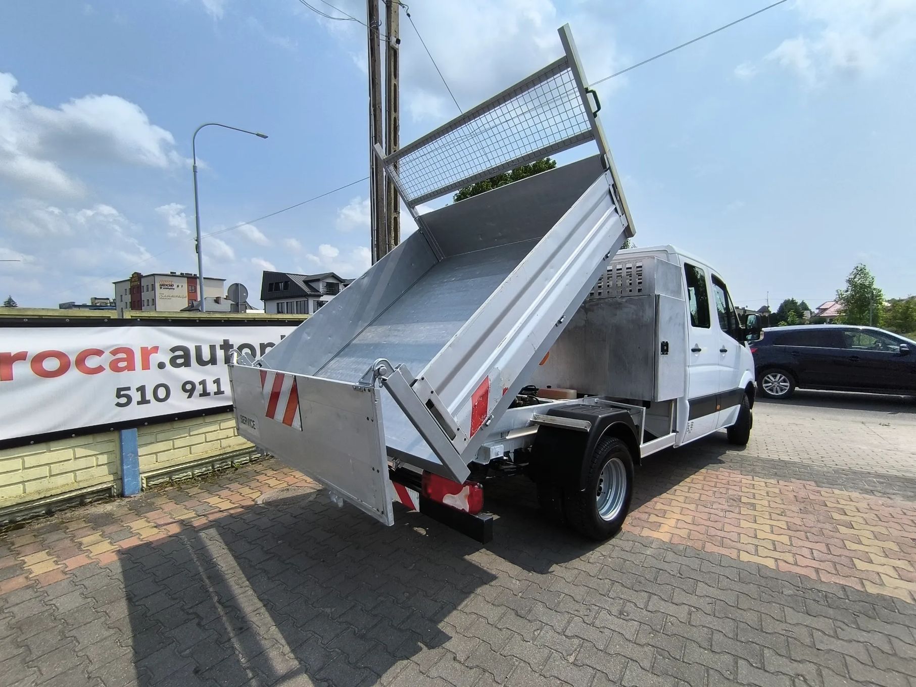 Mercedes-Benz Sprinter Kipper DMC 3.5t  Wywrot Brygadówka 7 osób Klima Bliźniak DMC 3.5t HAK 3.5t