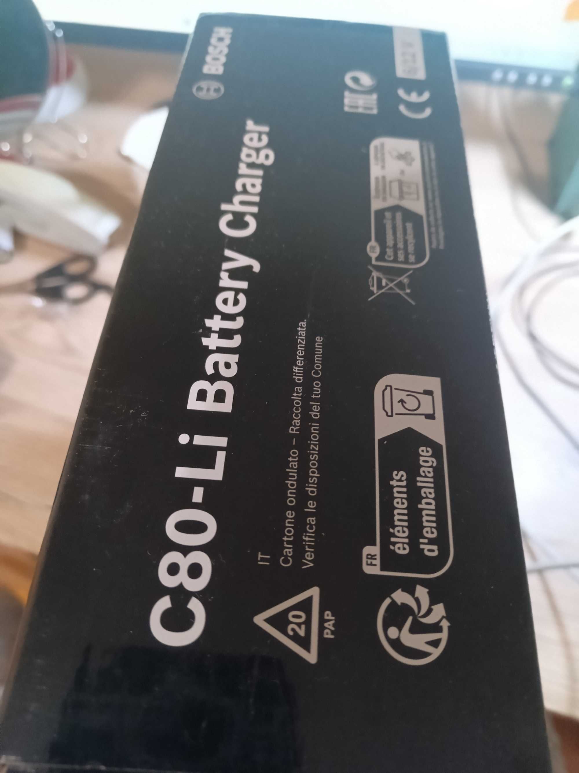 Новий оригінальний  зарядний пристрій для акумулятора Bosch C80-Li