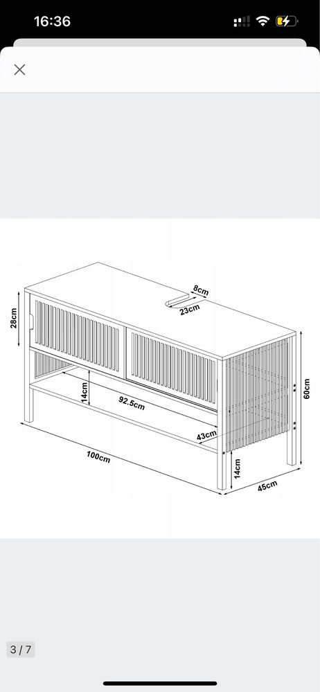 Szafka lazienkowa pod umywalke 60x100