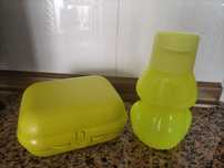 Garrafa  e Ostra da Tupperware