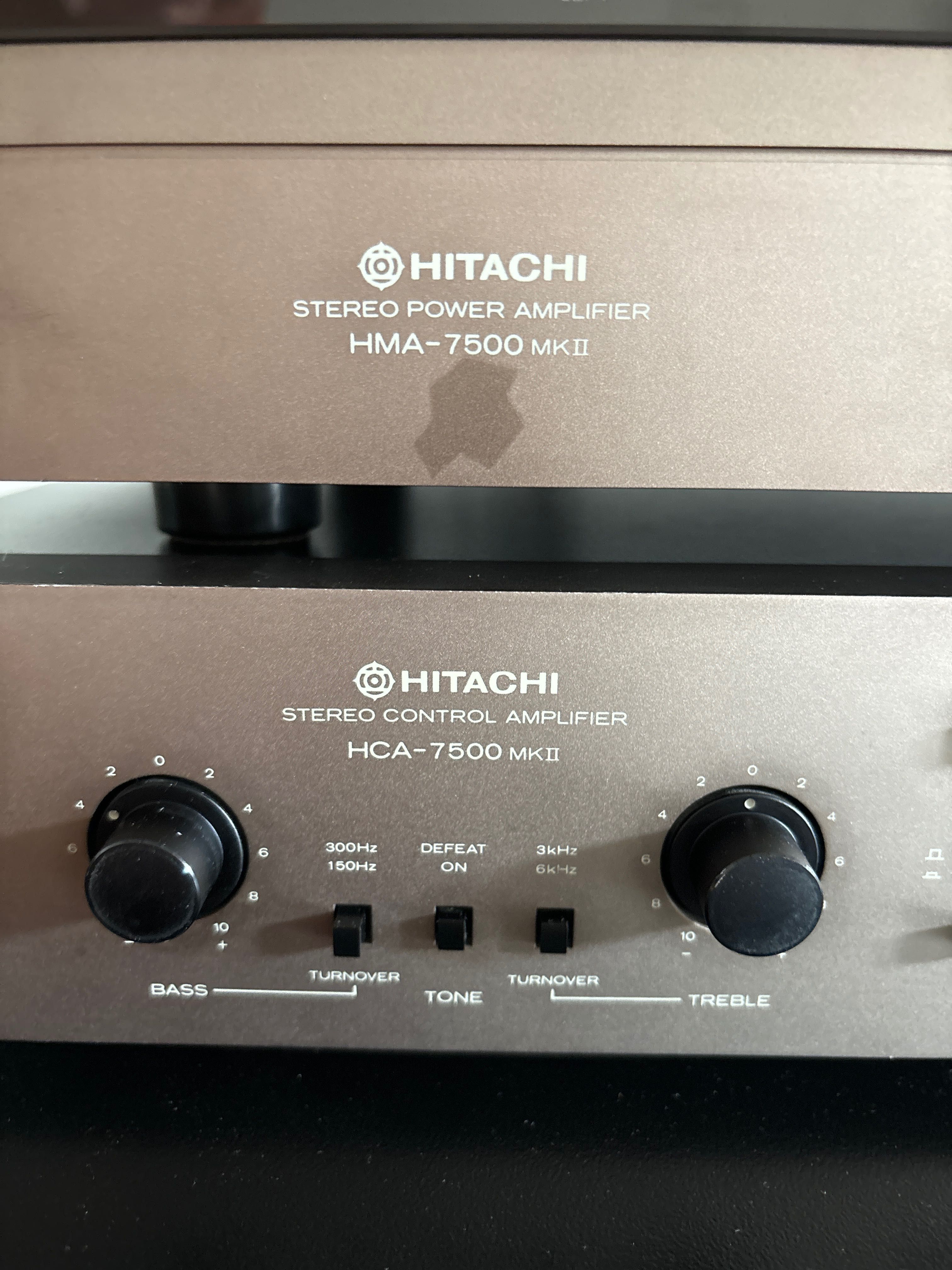 Hitachi HMA-7500 MKll i HCA-7500 MKll końcówka mocy pre ampli hi-fi