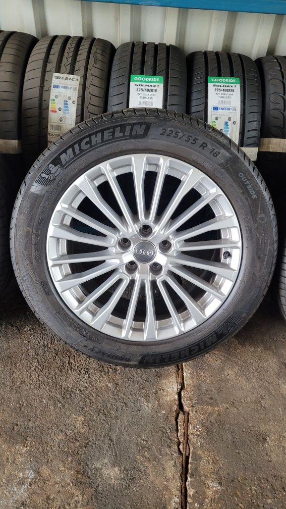 Felgi aluminiowe z oponami letnimi Audi A6 C8 R18 5x112 ORYGINAŁ!