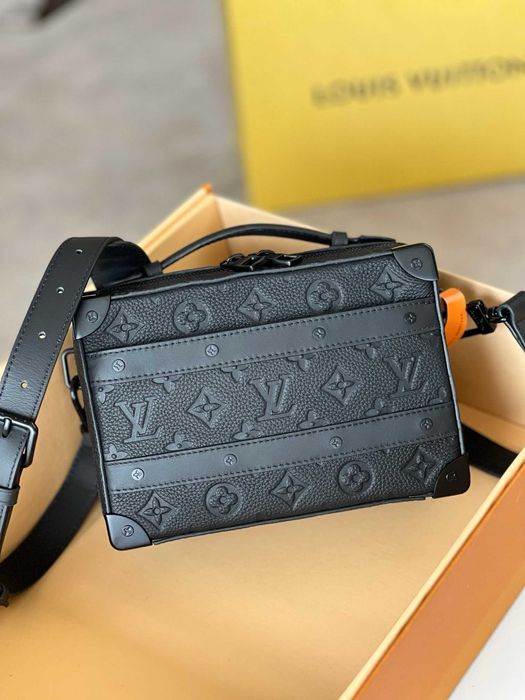 Louis Vuitton сумка мужская черная кожаная оригинал