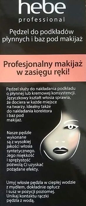 Pędzel do makijażu Hebe Professional F07