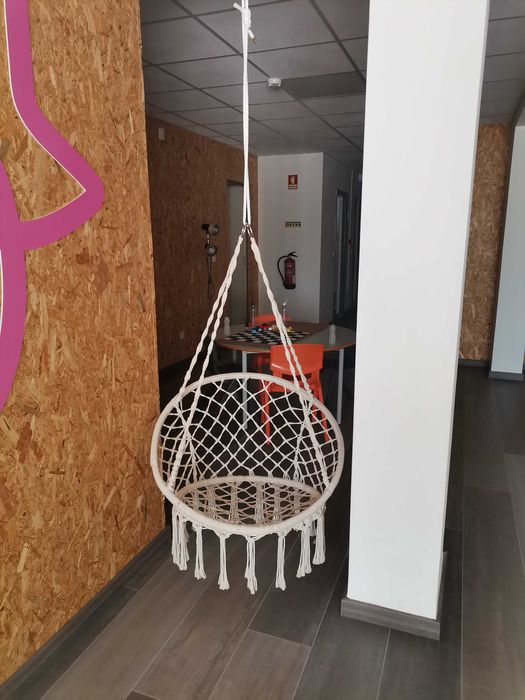 Cadeira de baloiço em rede