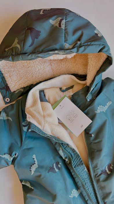 Зимовий термо комбінезон діно від h&m ріст від 80 до 104 см