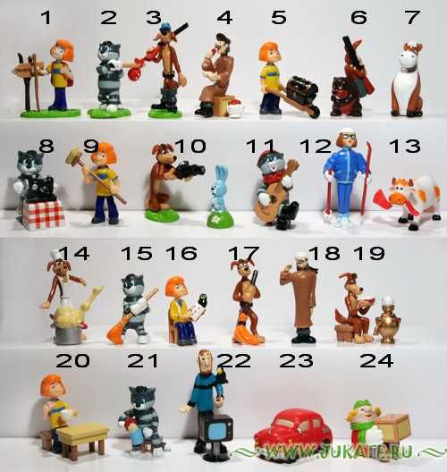 Ландрин Киндер Петрушка Серия "Простоквашино", 2006 г.