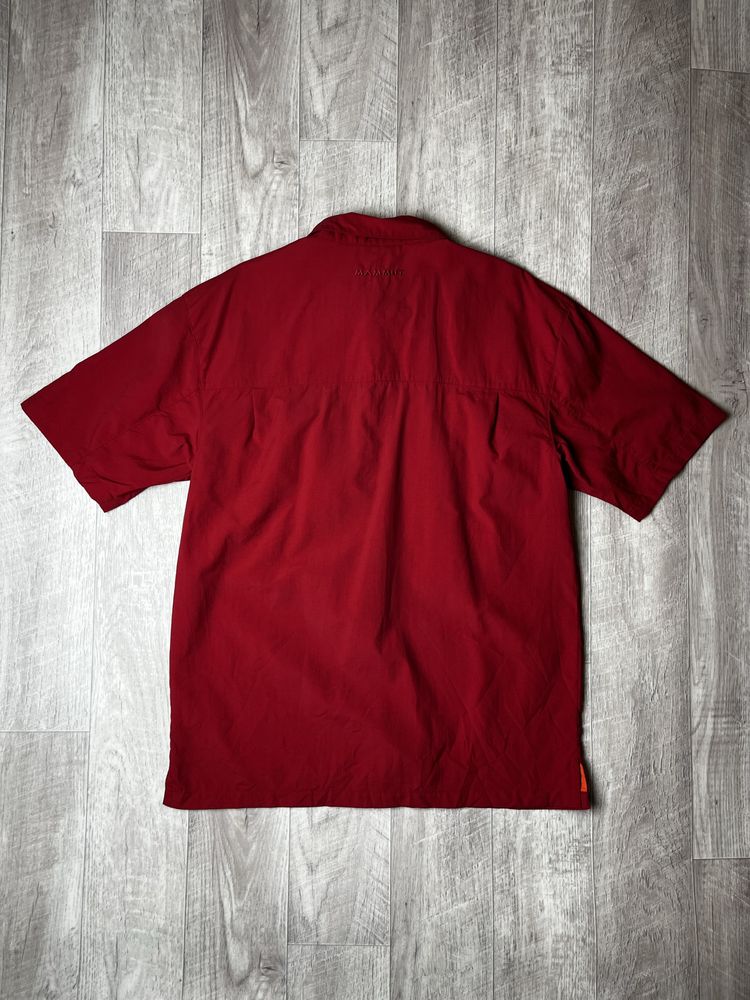Рубашка Mammut размер М оригинал футболка треккинговая мужская красная