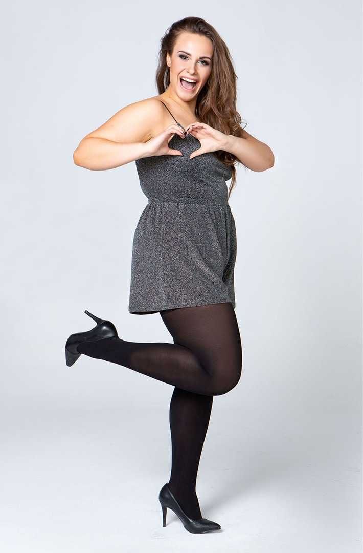 Rajstopy Lida Plus Size , 20den , Czarny , 3XXL , biodra do 170cm