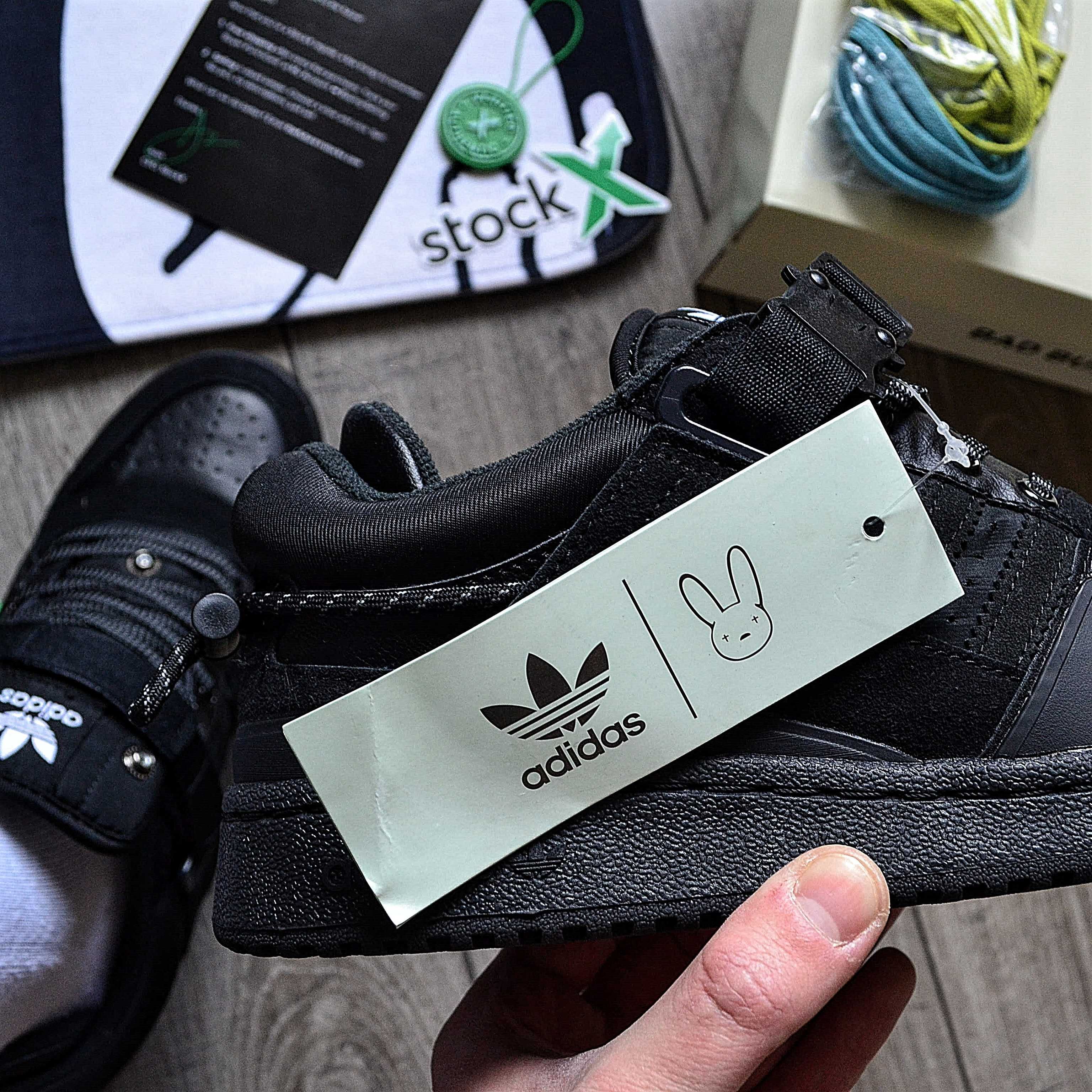 Чоловічі кросівки adidas x Bad Bunny Forum Buckle Low 'Core Black'