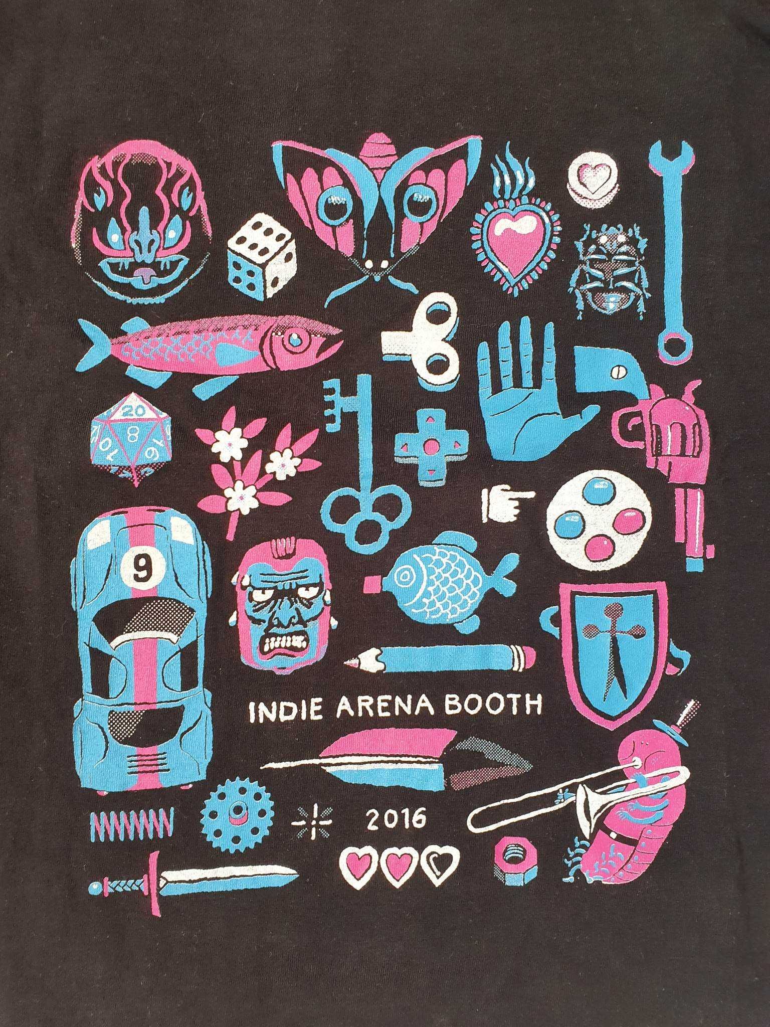 Kolekcjonerski tshirt z Gamescom 2016, Indie Arena Booth