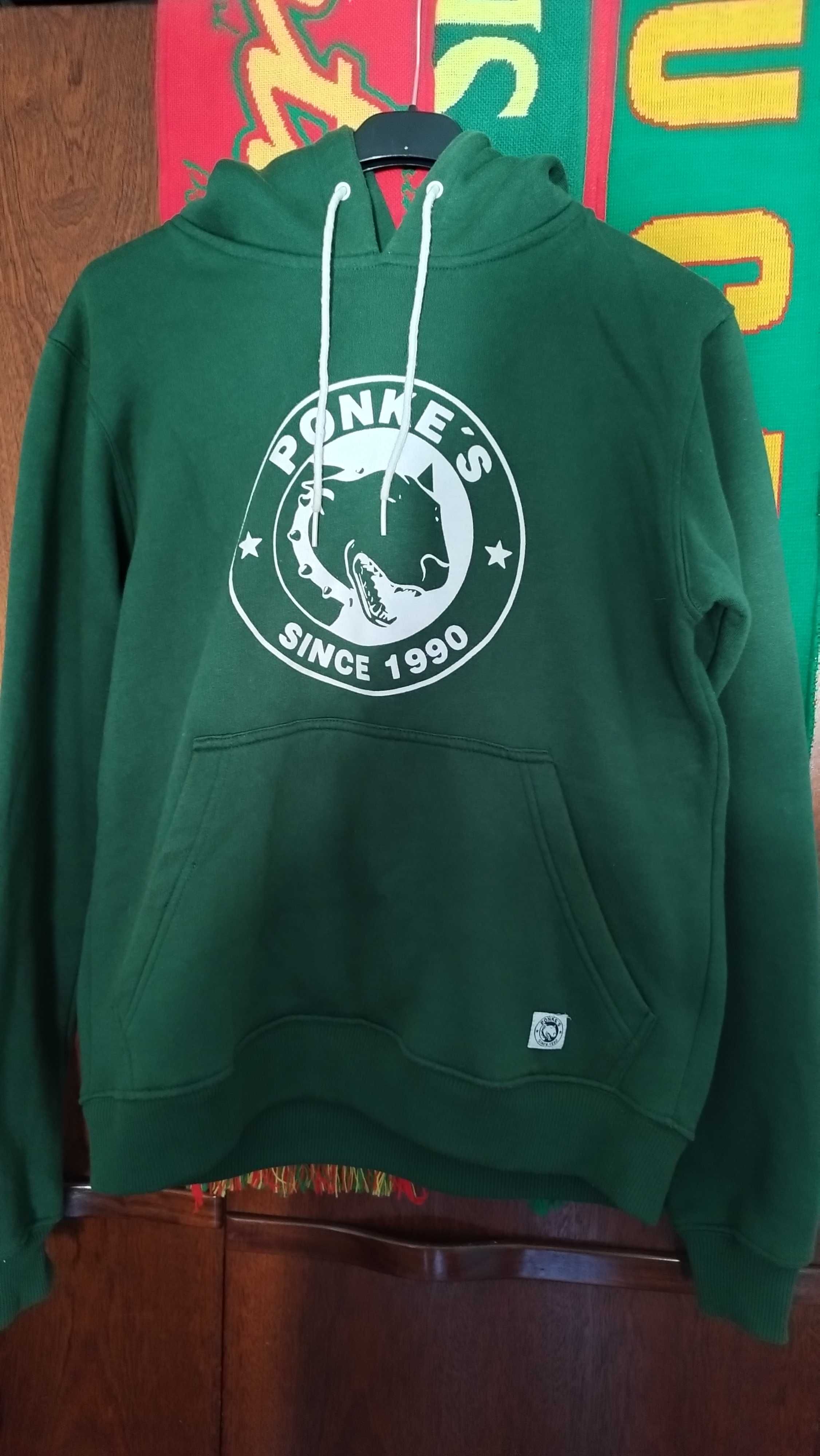 Sweat capuz Ponke's verde tam. xxsmall.