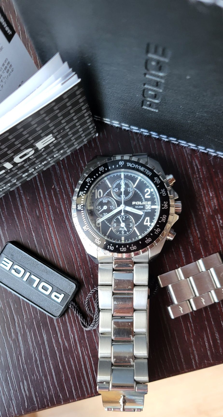 Relógio Police Tachymeter Chronograph