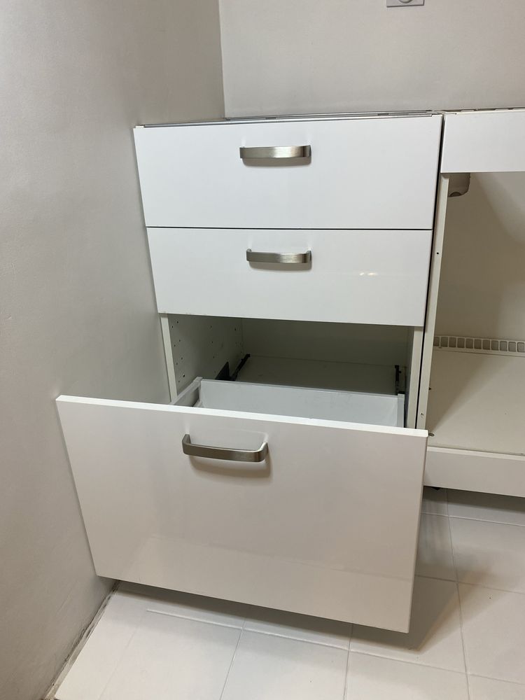 Ikea metod 60x80 plus szuflady maximera front ringhult wysoki polysk