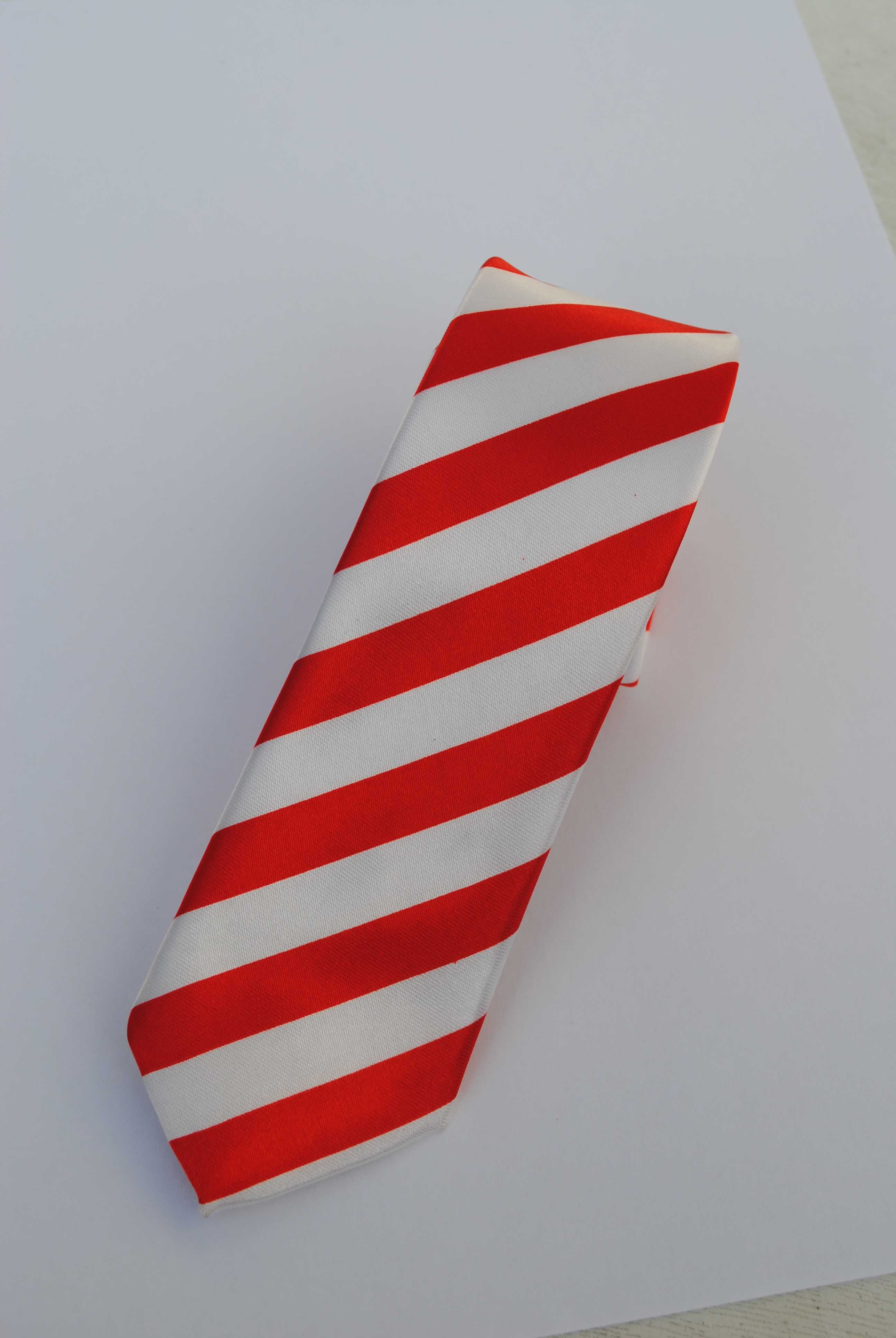 KRAWAT jak SAMOOBRONA patriotyczny biało-czerwony
