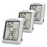 Zestaw 3 wewnętrznych termometrów pokojowych ThermoPro TP50-3 cyfrowy