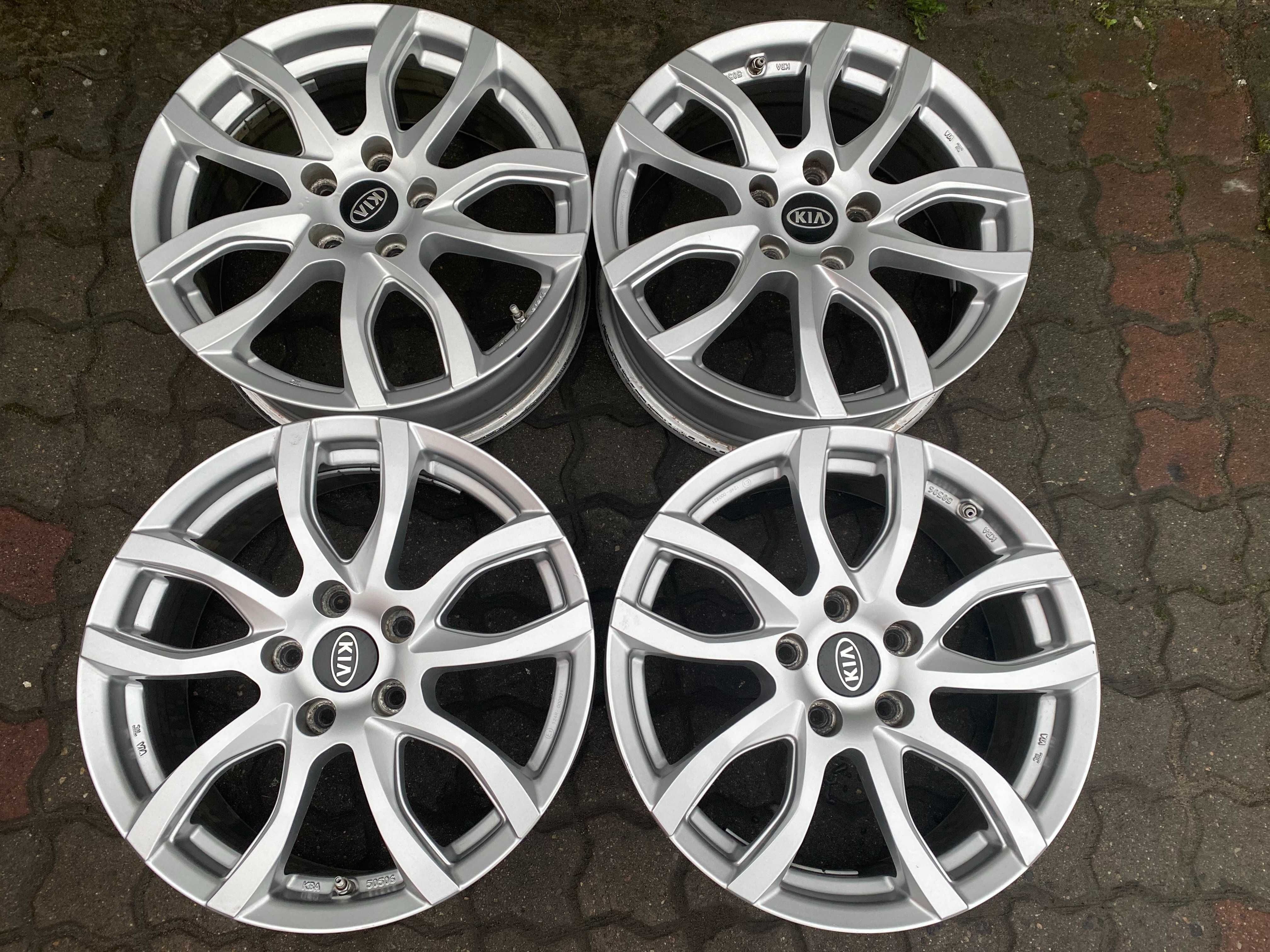 ALUFELGI KIA 7jx17 cali ET47 5x114,3 oryginalne + czujniki TPMS !