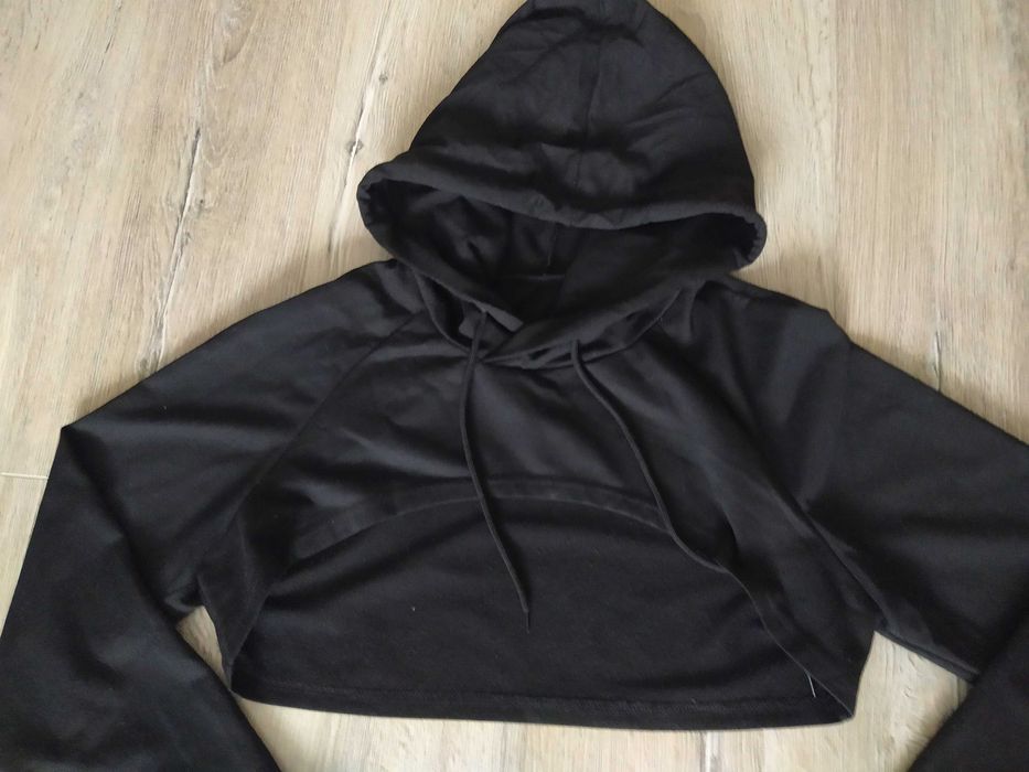 Krótka BLUZA z kapturem SHEIN dziewczęca młodzieżowa damska r. 36/S