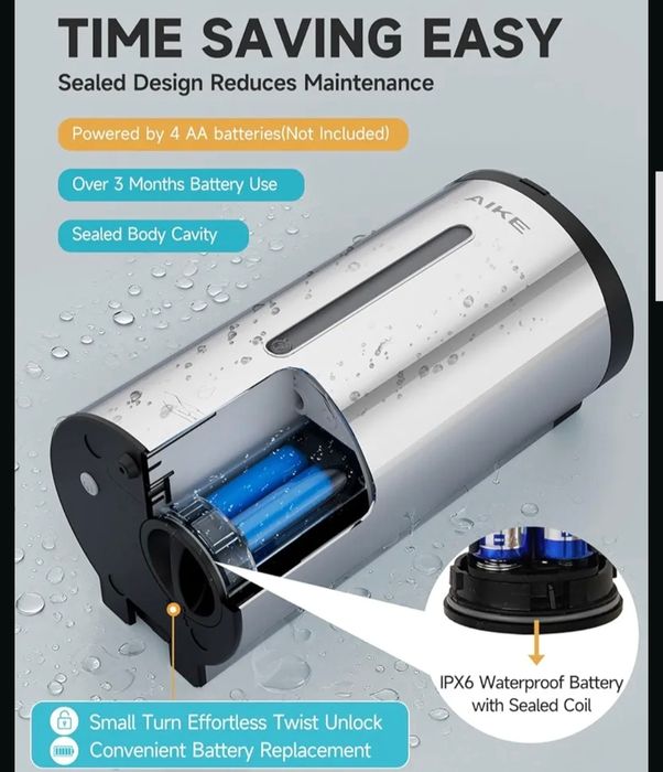 AIKE Ścienny automatyczny dozownik mydła 700 ml