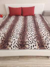 Тепле тигрове покривало на ліжко 200×230 см