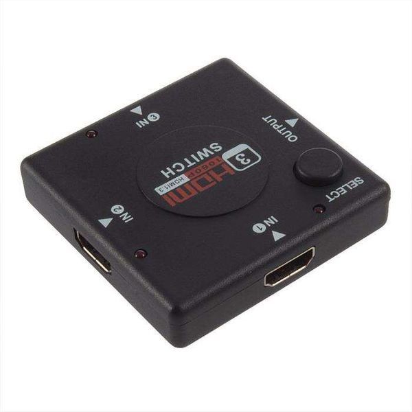 Mini-Switch HDMI - 3 Portas - Novo