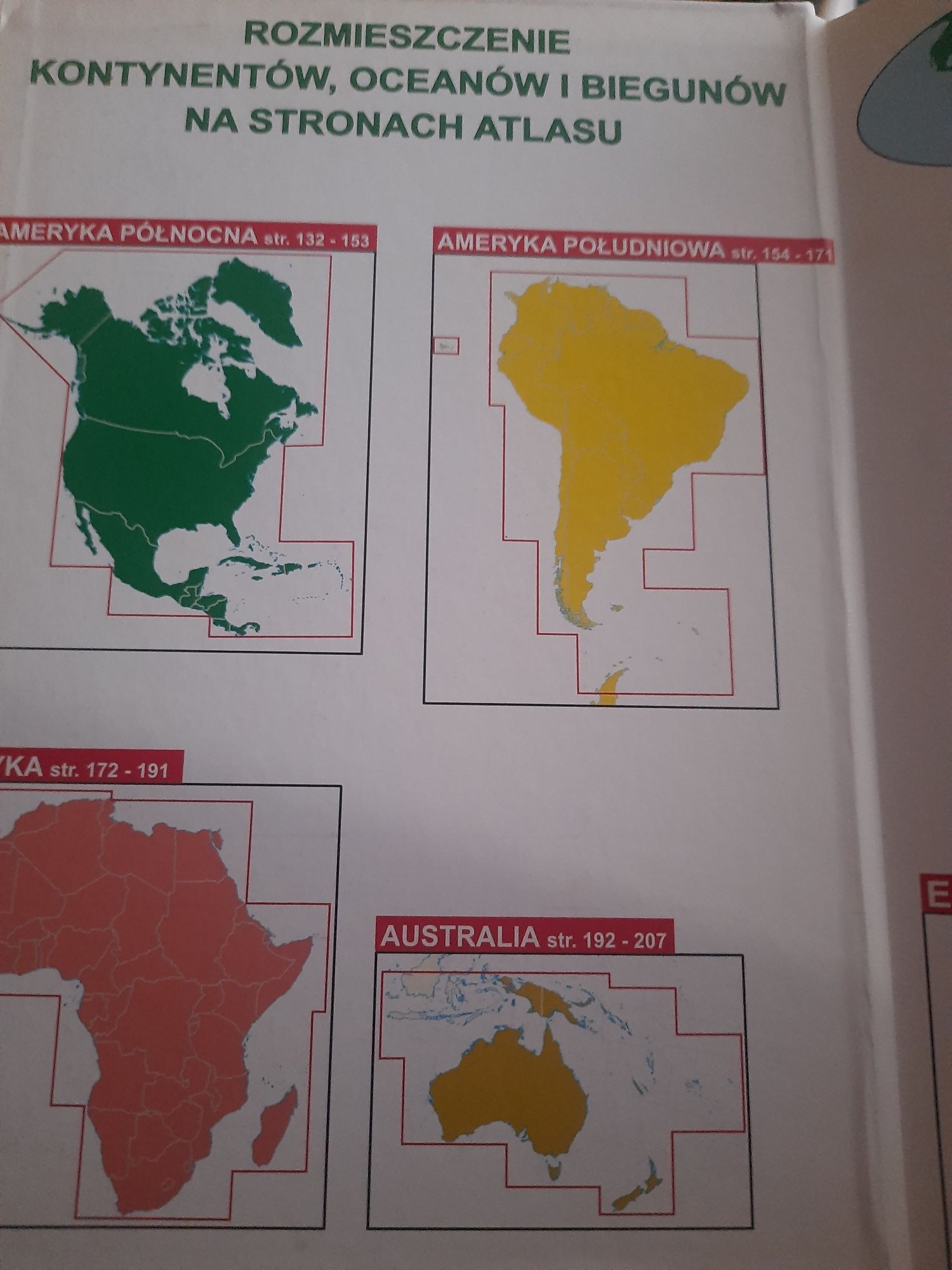 Atlas geograficzny szkolny świata