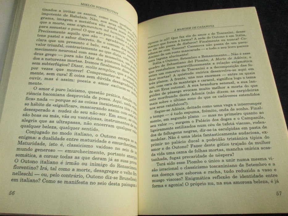 Livro À Margem de Casanova Miklos Szentkuthy