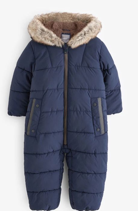 Зимовий комбінезон NEXT Утеплений штучним хутром.92 см.Вік1,5- 2 Новий