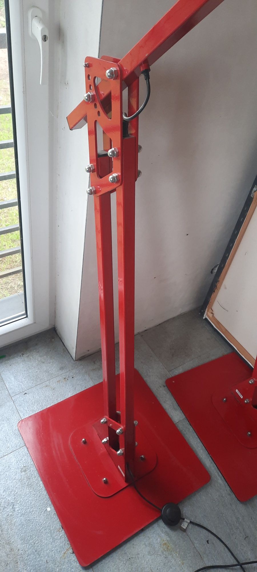 Lampa podłogowa kreślarska duża czerwona-KING SIZE