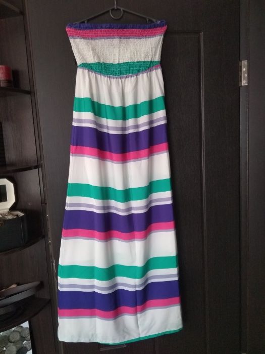 Стильное летнее платье сарафан хлопок размер М
