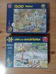 Puzzle Jan van Haasteren Jumbo 1000 i 1500 zestaw
