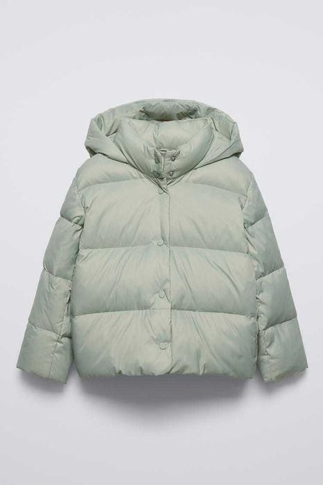 Зимова куртка для дівчинки, стьобана дута курточка , пуфер Zara 116см