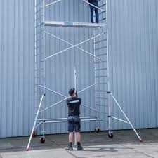 Rusztowanie Aluminiowe Jezdne Euroscaffold 1,35mx2m wys. 6,4m Altrex