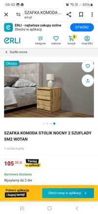 Szafka nocna 2 szuflady