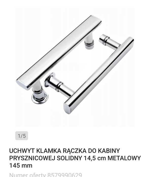 Uchwyt do kabiny prysznicowej
