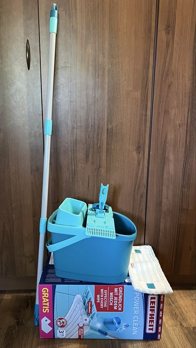 Zestaw z mopem Leifheit PowerClean z wkładem Micro Duo