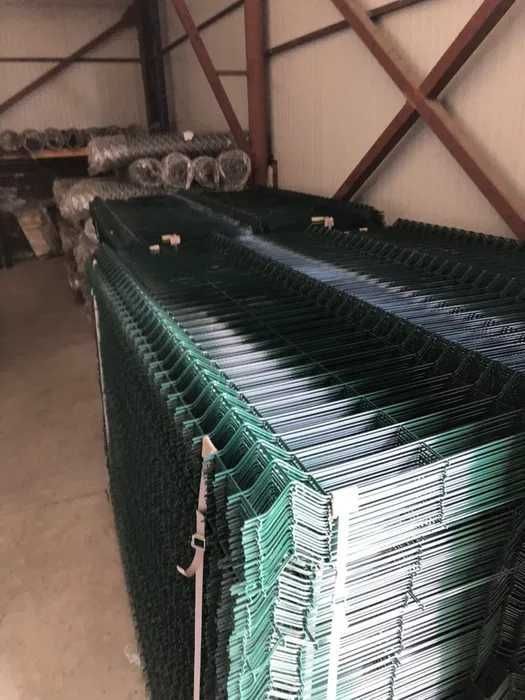 Металева огорожа з сітки від виробника.Швидкий монтаж.паркан зелений