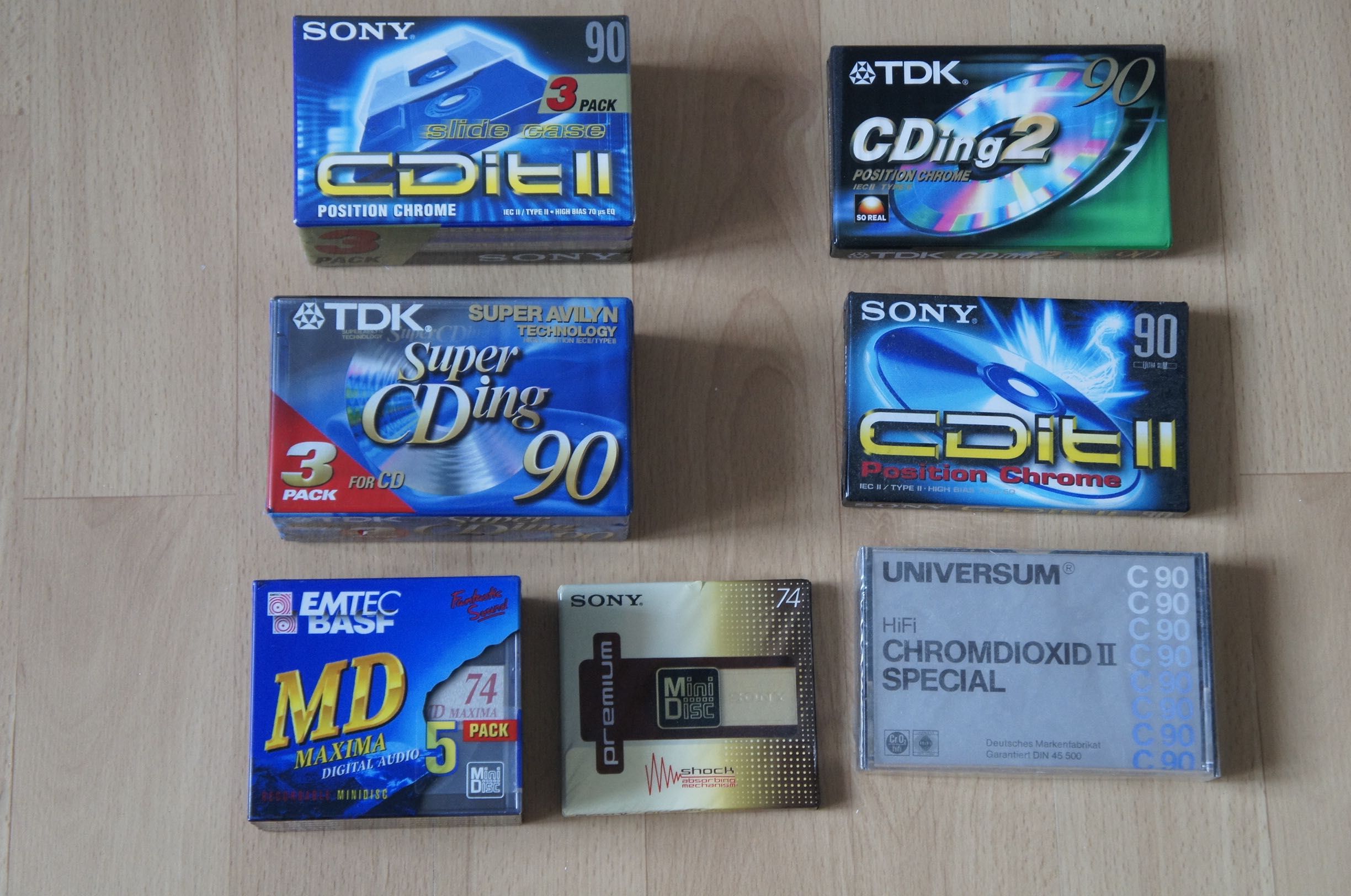 Kasety Magnetofonowe i Mini Disc Sony TDK Basf Nie Używane.