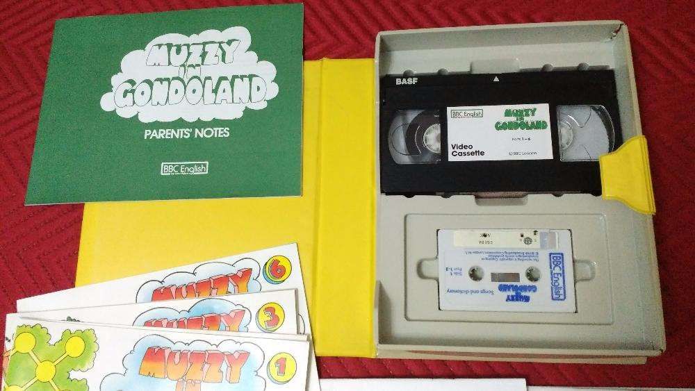 Curso Video VHS da BBC Muzzy in Gonduland - Inglês para Crianças