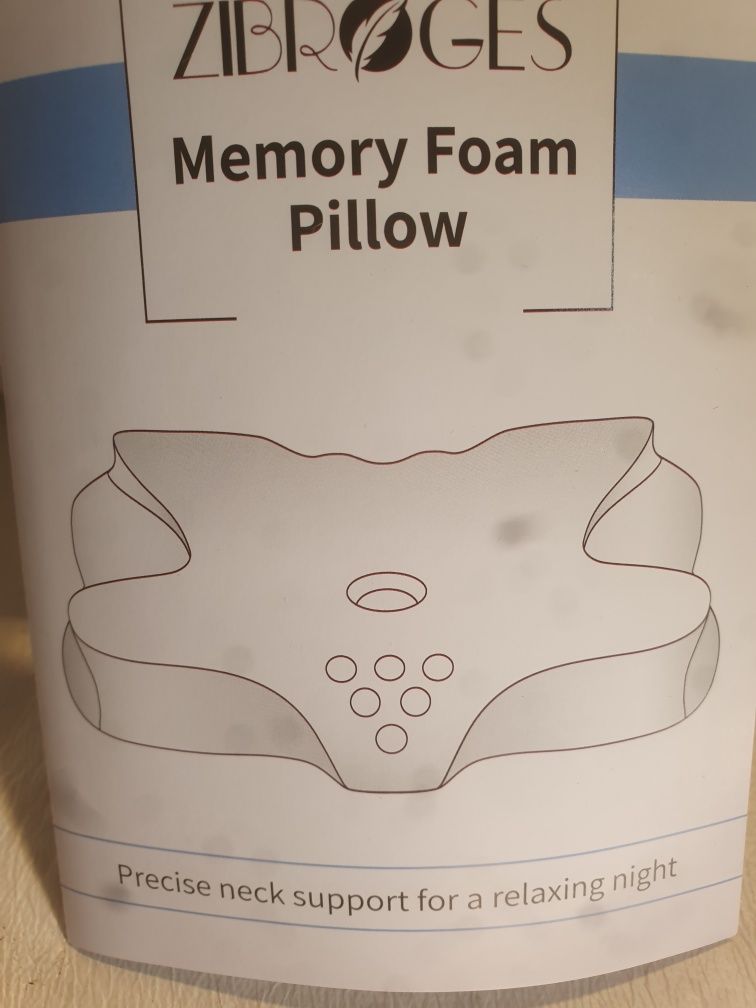Nowa poduszka ortopedyczna zibroges z pamięcią kształtu