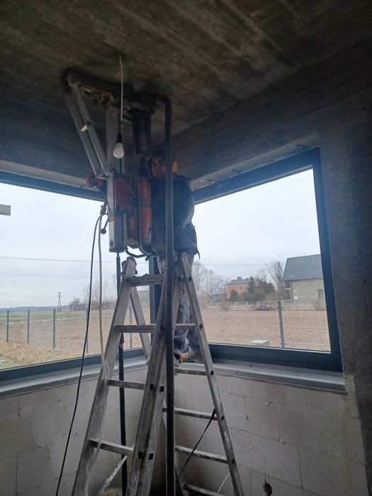 Wiercenie otworów, cięcie betonu, przewierty, odwierty.