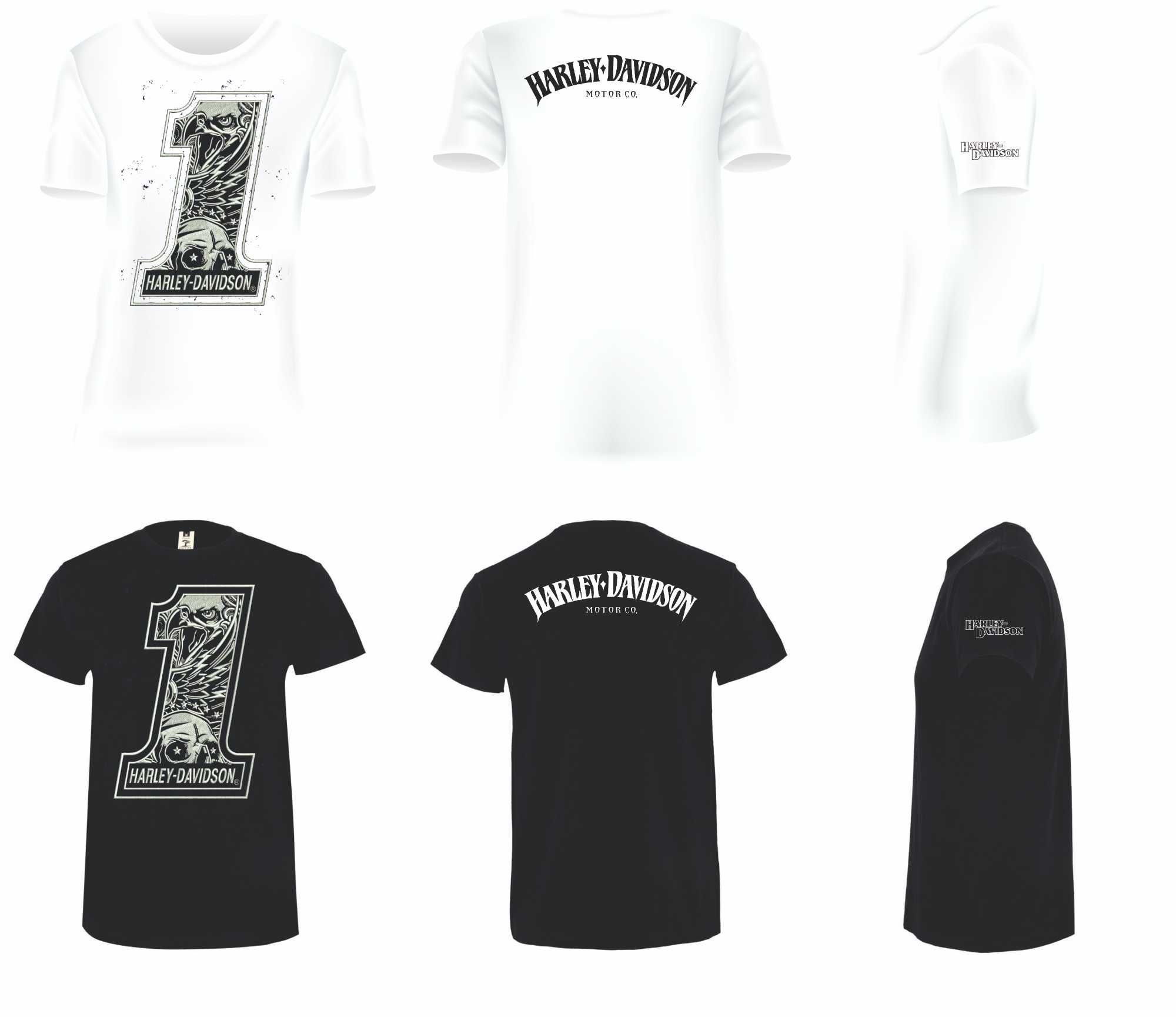 T-shirts HARLEY DAVIDSON - Vários modelos e tamanhos.